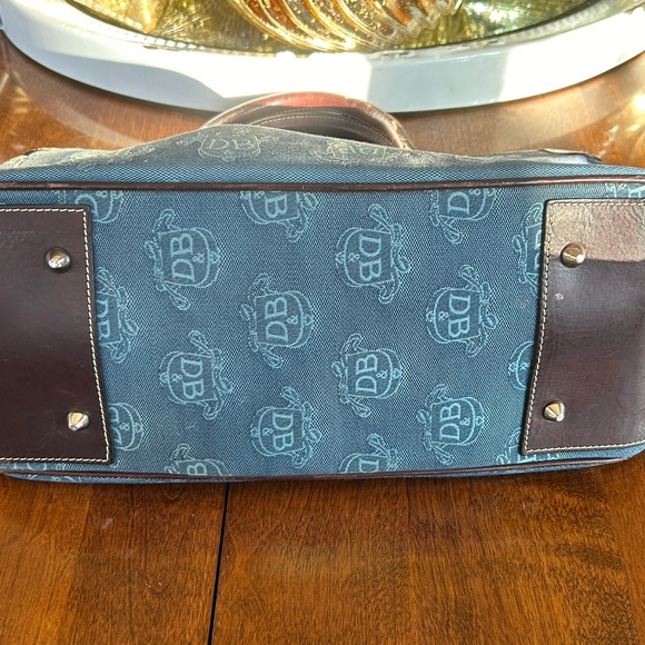 Dooney and Burke Denim & Brown Bag - Picture 6 of 16